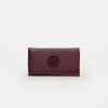 Billetera P&P En Efecto Cuero Zaffiano Bordeaux