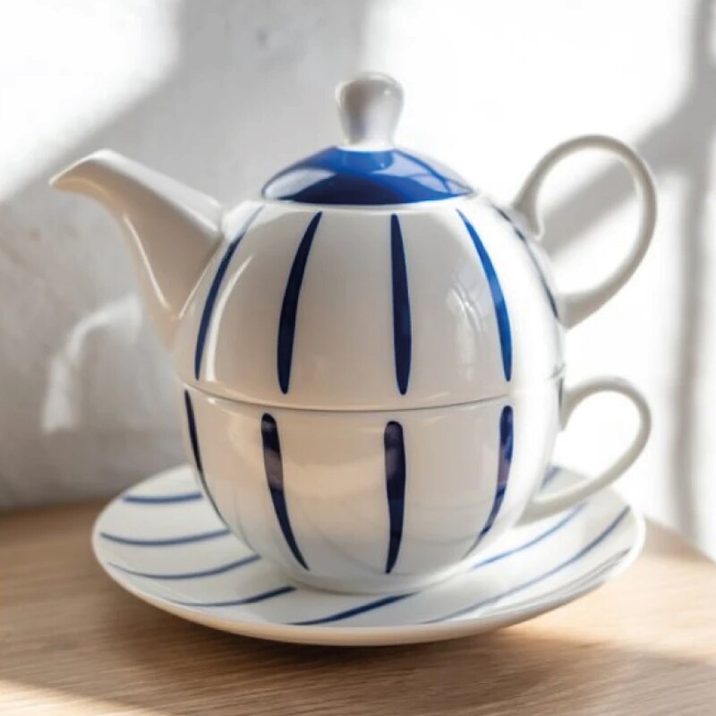 TEA FOR ONE 275ML+400ML LINEAS AZUL TEA FOR ONE 275ML+400ML LINEAS AZUL