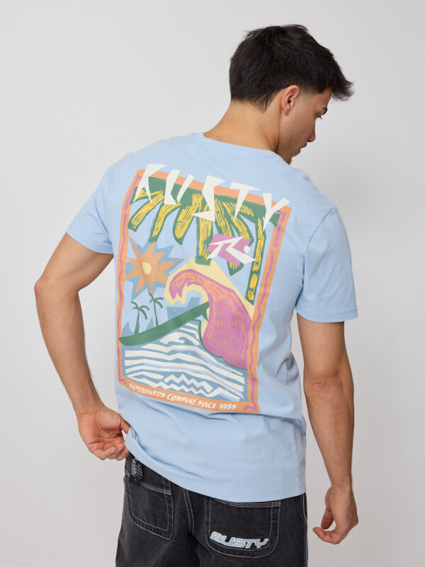 T-SHIRT RINZA RUSTY Celeste