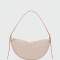 Longchamp - Bolso Cruzado de cuero, Smoothie Gris
