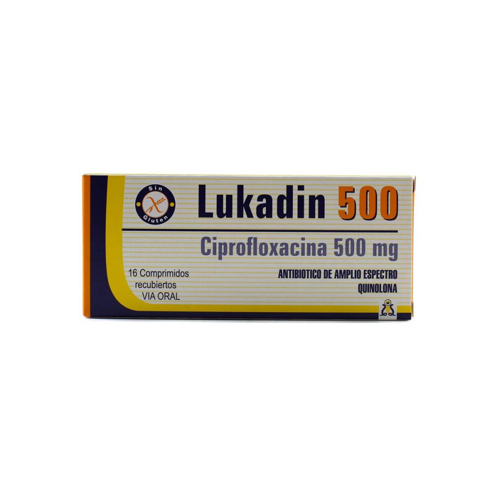 LUKADIN 500 MG. CJ X 16 COMP. REC. única