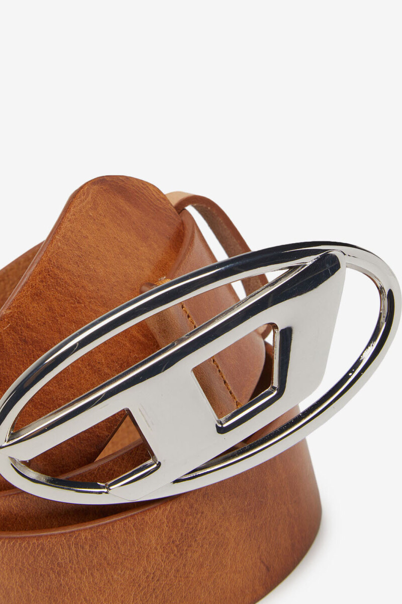 CINTURÓN LOGO D Marron