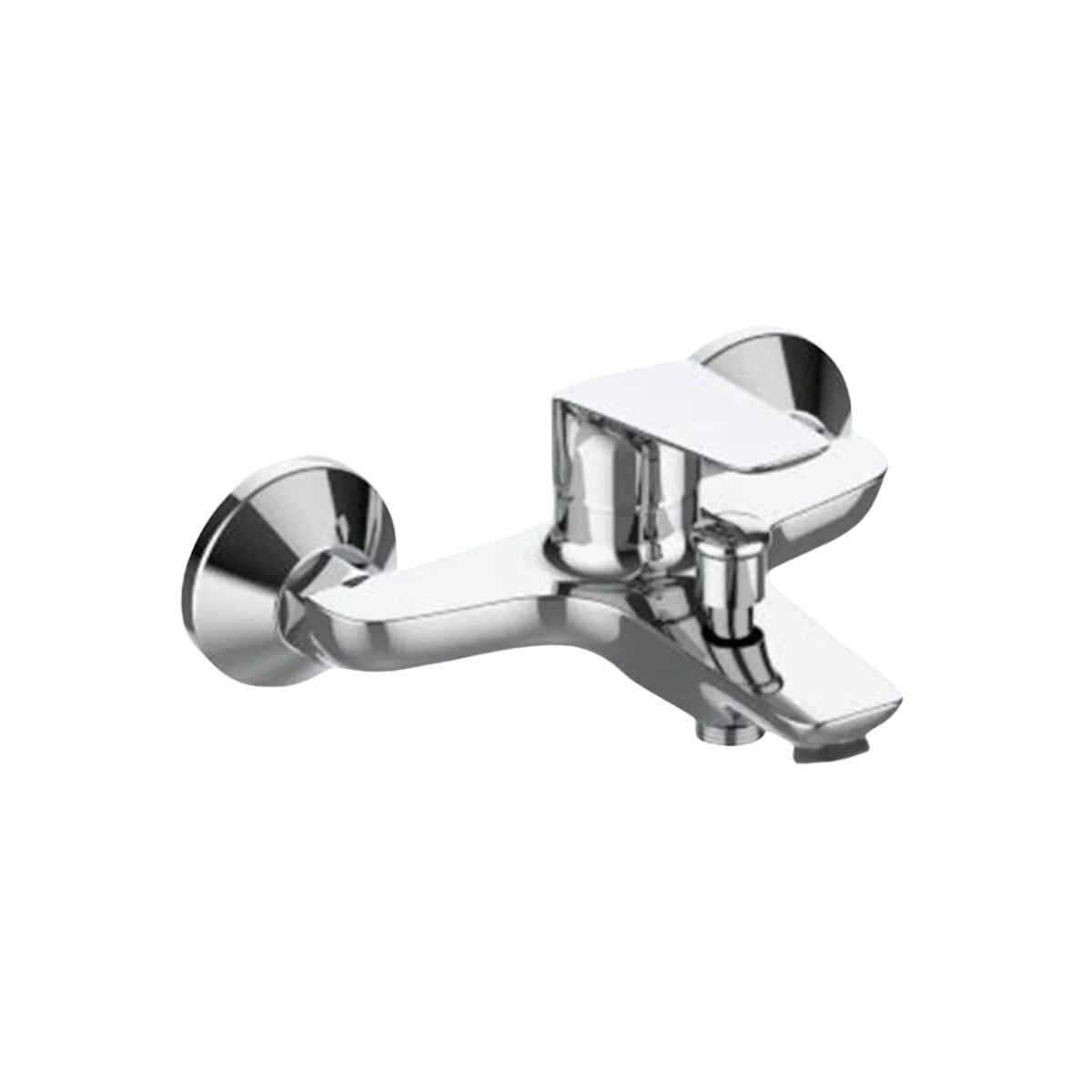 Monocomando para bañera, zinc, 35mm, línea U Home, modelo Plus, cromado. 