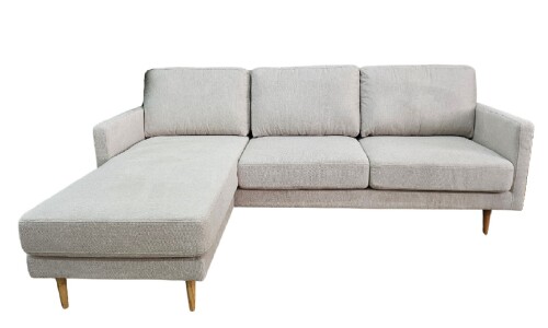 Sofa con Chaise PRADA Beige Tela Rústica