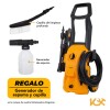 Hidrolavadora Kingsman eléctrica portátil alta presión 1600w 138 bar Hidrolavadora Kingsman eléctrica portátil alta presión 1600w 138 bar