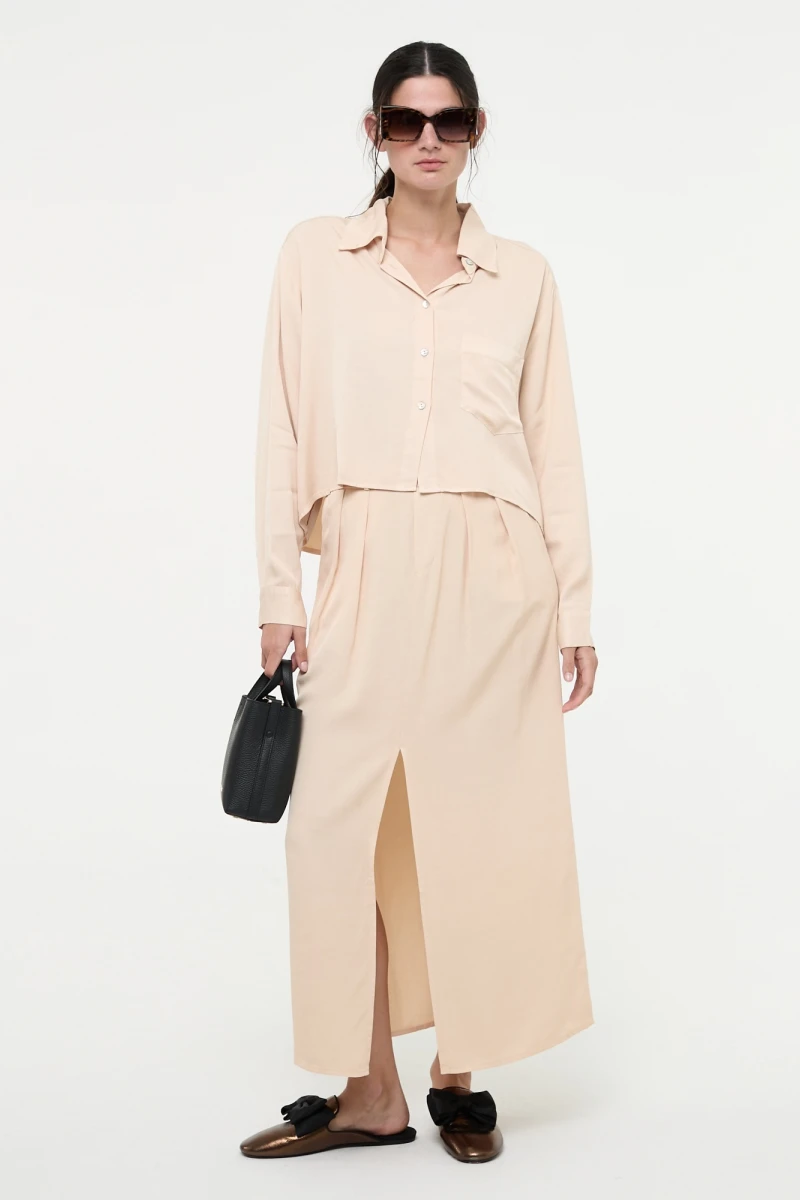 CAMISA CLASIC FIT Crema
