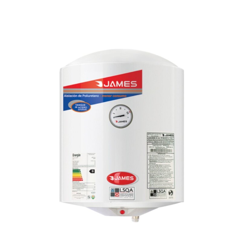 Calefón James 40 LITROS Cilíndrico Acero Calefón James 40 LITROS Cilíndrico Acero