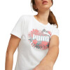 Remera Puma Flower Power de Mujer - 673691 02 Blanco