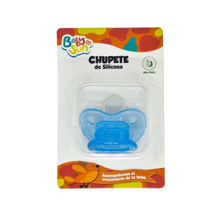 BABYSUN CHUPETE SILICONA AZUL COD:P019 única