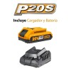 Cortacerco a batería Ingco con cargador y batería P20s incluída Cortacerco a batería Ingco con cargador y batería P20s incluída