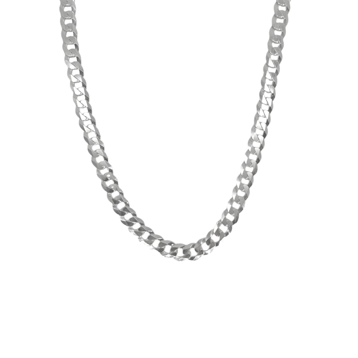 Cadena Cubana - Plata 925 - Sin Piedra - CD3517 - sinpiedra 