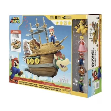 Playset Super Mario Deluxe Bowser's Air Ship y Accesorios 001