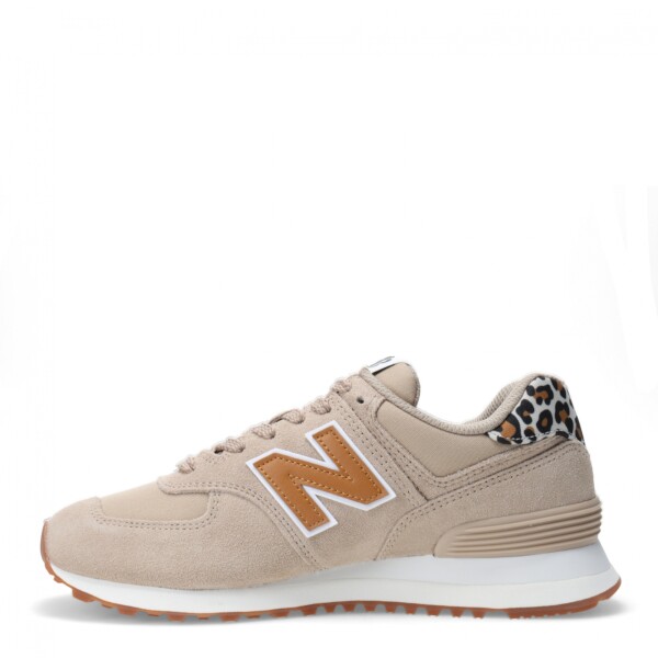 Championes de Mujer New Balance 574 Camel - Leopardo