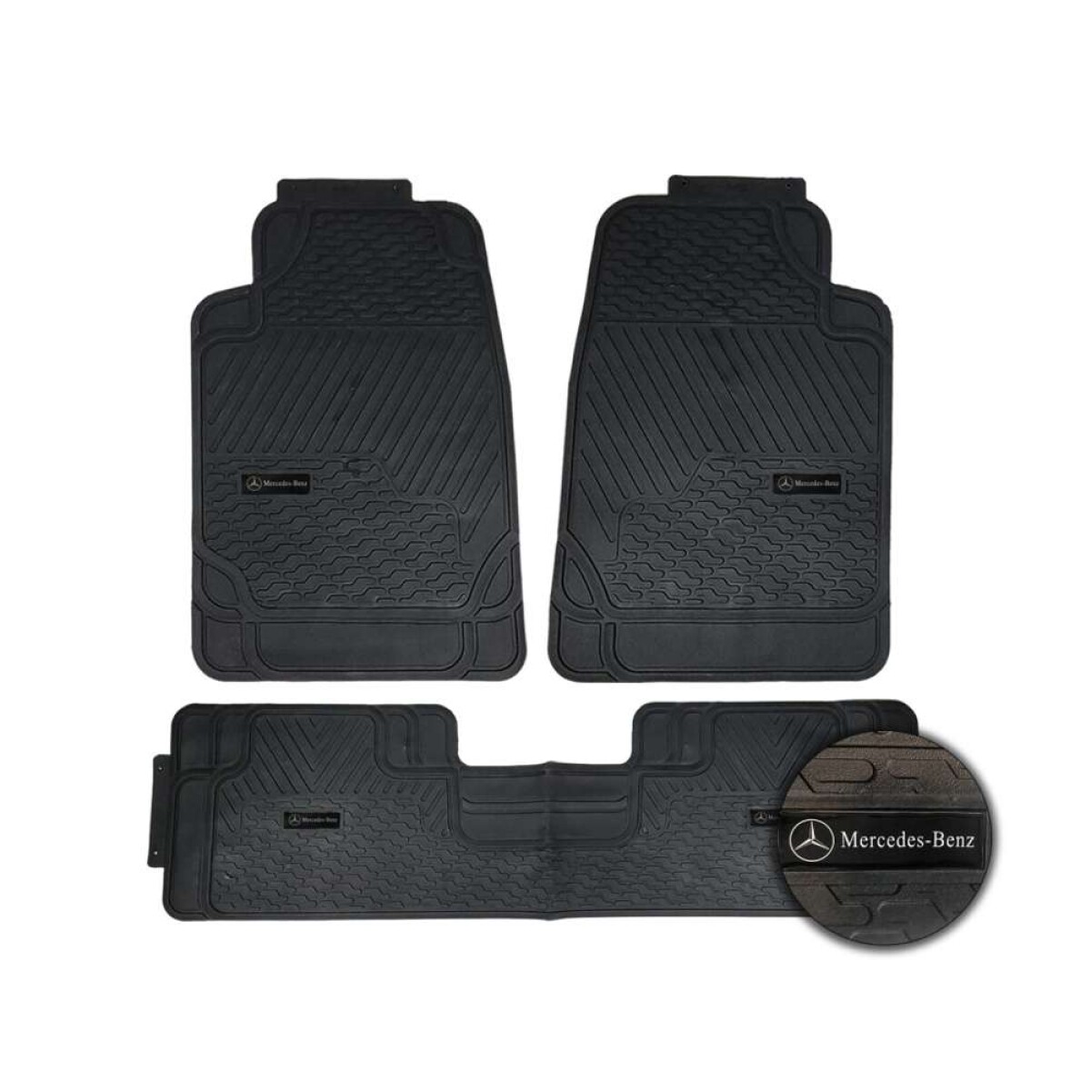 Alfombra New York Logo Mercedes - Set De Tres Piezas 
