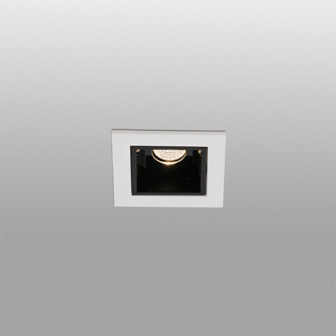 Downlight cuadrado LED blanco 2W 210Lm luz cálida FA2150