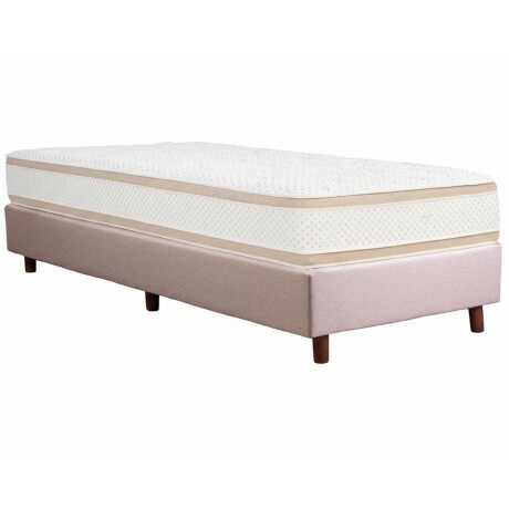 SOMMIER 1 PLAZA Y MEDIA ESPUMA ALTA DENSIDAD IVORY 20CM ALTURA