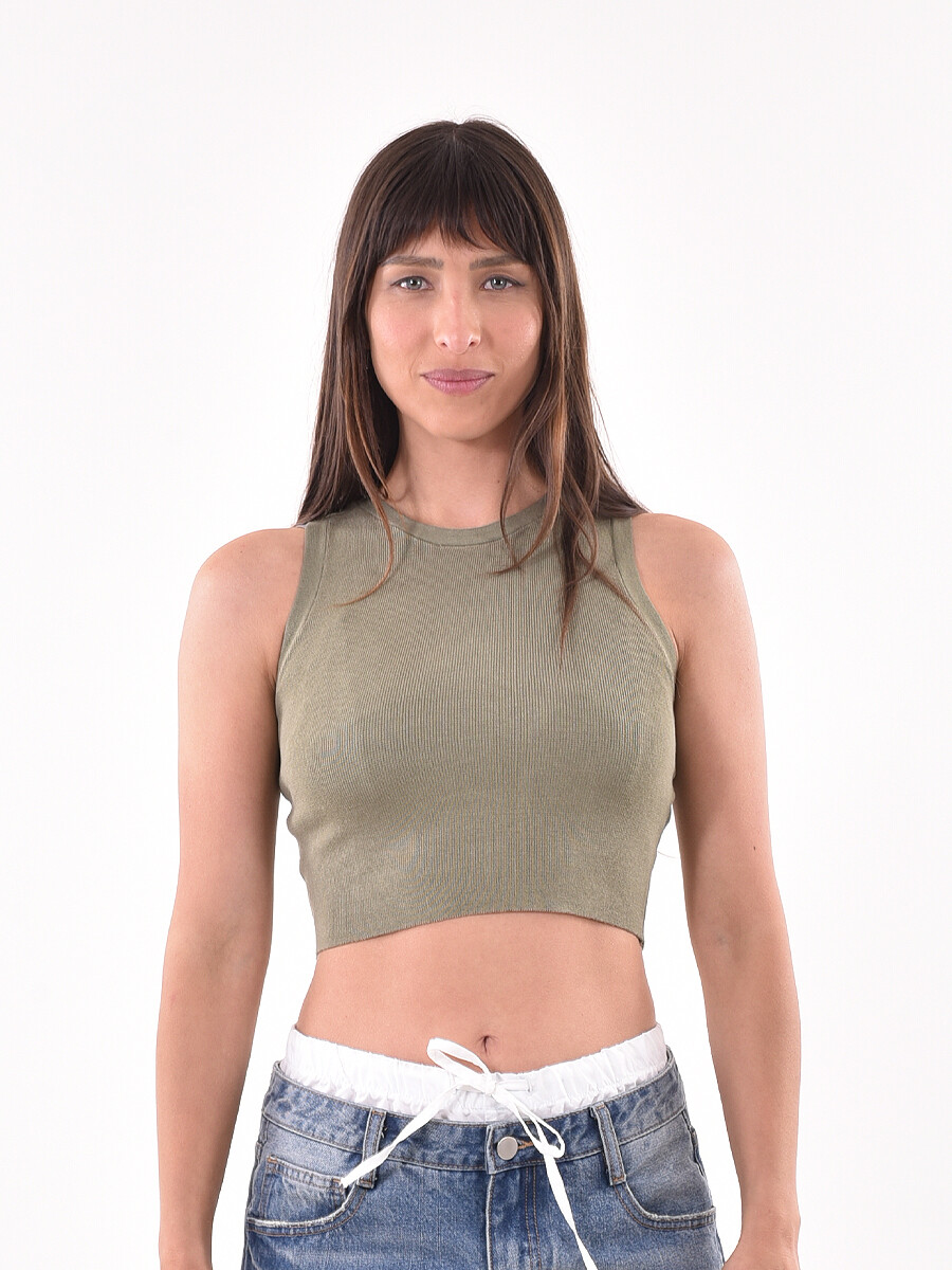 MUSCULOSA JARI - VERDE MILI 