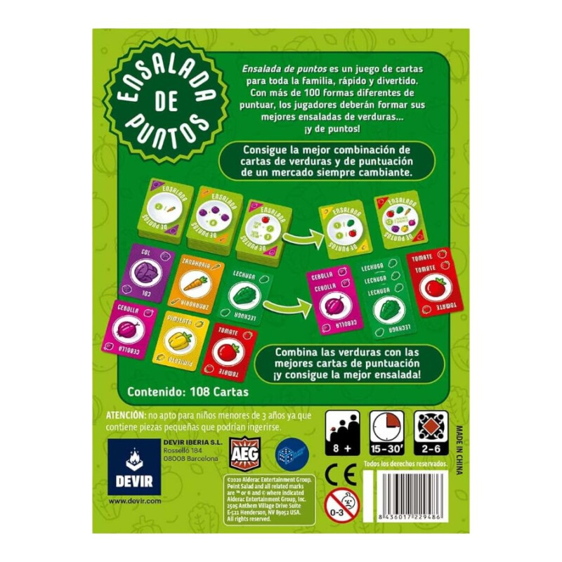 Juego Ensalada de Puntos Devir Juego Ensalada de Puntos Devir