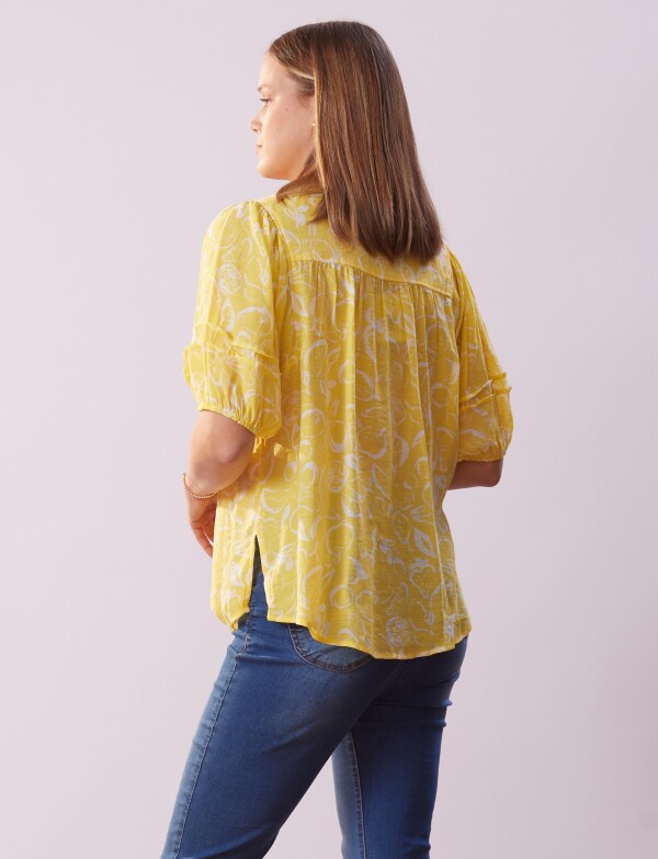 Blusa Botones AMARILLO/MULTI