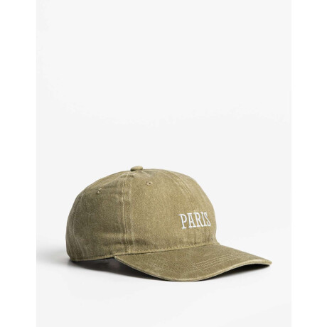Gorra Canvas Bordada Verde Militar