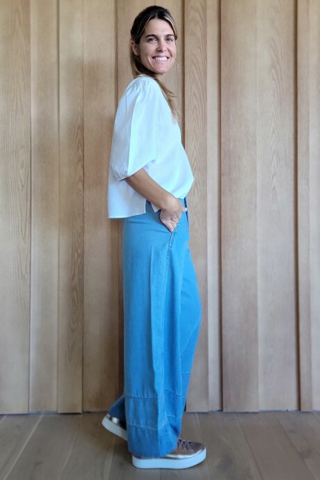 Pantalón Tomillo Denim Celeste