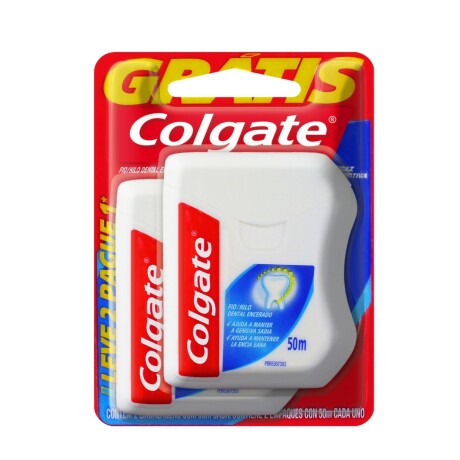 Hilo Dental Colgate Pack Ahorro 50m c/u 2 unidades Hilo Dental Colgate Pack Ahorro 50m c/u 2 unidades