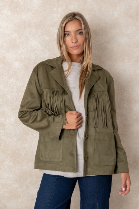 CHAQUETA CRETA Verde seco