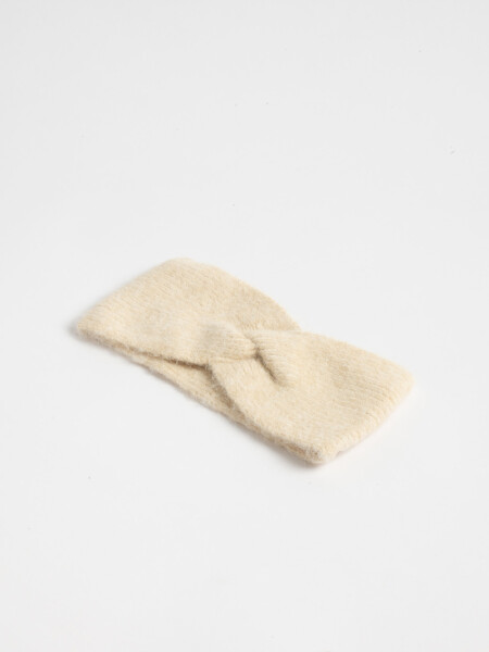 Vincha punto Beige