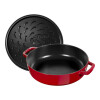 STAUB CACEROLA UNIVERSAL CHERRY 24 CM C/ TAPA CHISTERA STAUB CACEROLA UNIVERSAL CHERRY 24 CM C/ TAPA CHISTERA