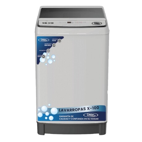 Lavarropas Dikler 10 KG X-100 gris Lavarropas Dikler 10 KG X-100 gris