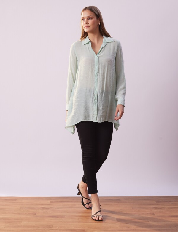 Camisa Larga VERDE CLARO