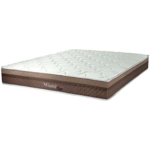 Colchón MIAMI - 2 Plazas - Miami Tela Jaquard -- Resortes Pocket --138x188x25 cm - 120 Kg Colchón MIAMI - 2 Plazas - Miami Tela Jaquard -- Resortes Pocket --138x188x25 cm - 120 Kg