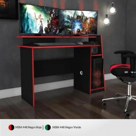 Escritorio Gamer Evolution Negro y Rojo Escritorio Gamer Evolution Negro y Rojo