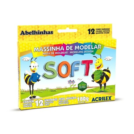 Plastilina Colores Clásicos Acrilex x 12 Plastilina Colores Clásicos Acrilex x 12