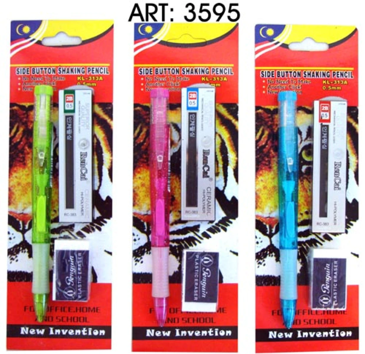 LAPIZ MECANICO C/GOMA SET ESCOLAR BLISTER (03596) 