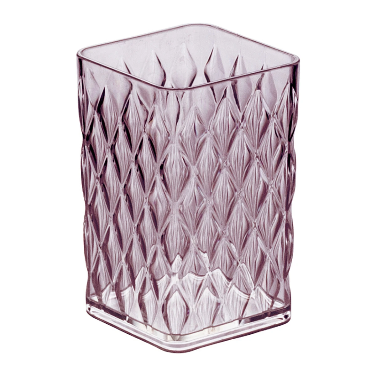 Portacepillo Plástico Glamour 300 ml - ROSA 