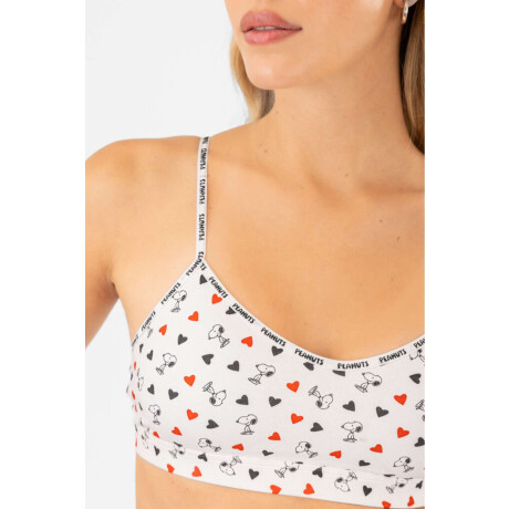 Bralet snoopy comfort Blanco