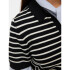 VMSILJE SS POLONECK PULLOVER Black stripes Birch