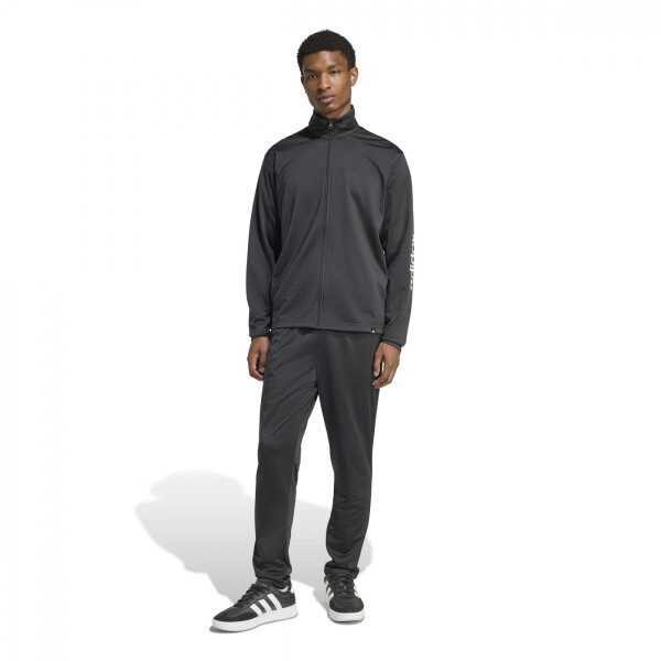 Campera Adidas M LIN TS VL Hombre KE4026 Negro-blanco