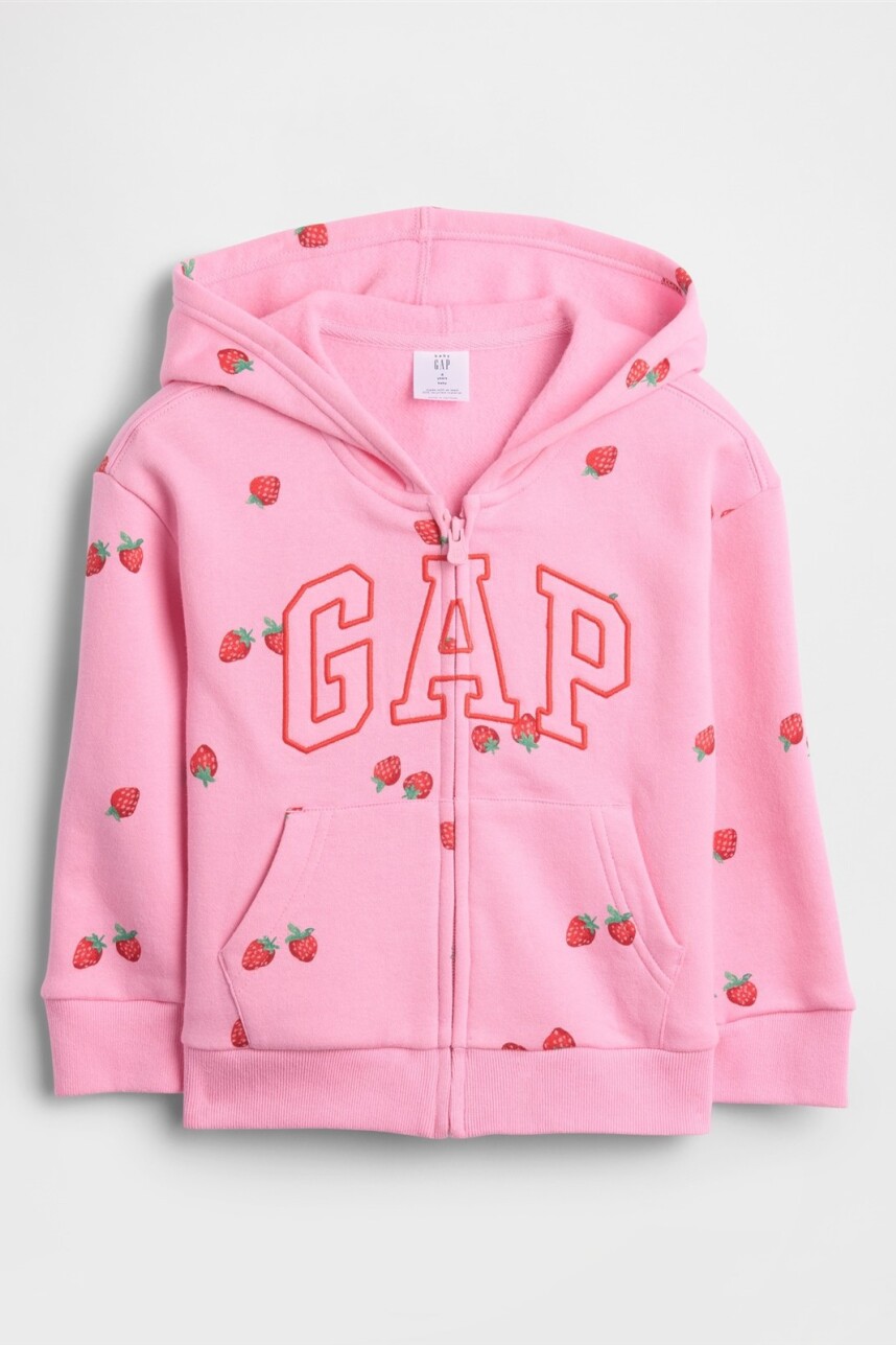 Canguro Con Cierre Logo Gap Toddler Niña Parisian Pink
