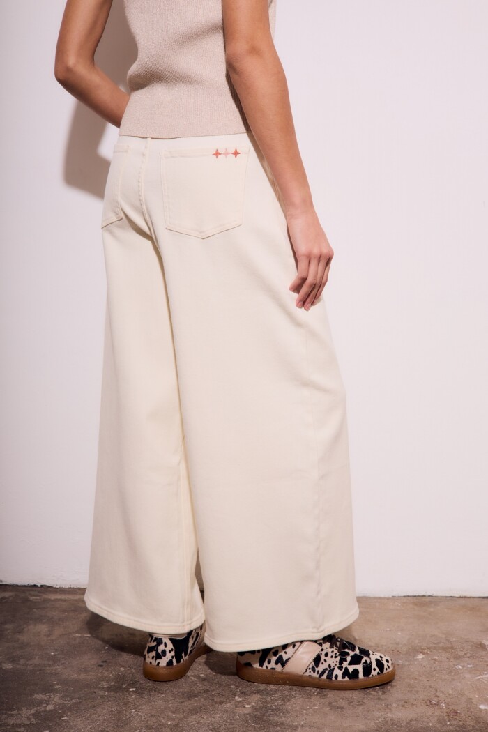 Jean Wide Leg Crudo