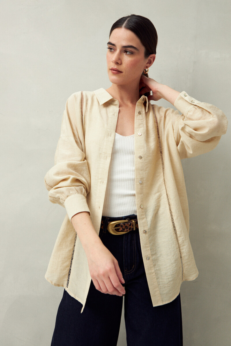 CAMISA BELMA Almendra