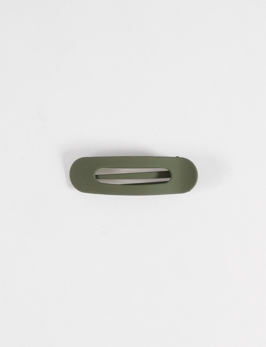 Broche tipo clip grande - verde 