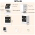 Cámara Seguridad Wifi HD Vision Nocturna Interior Microfono Variante Color Blanco
