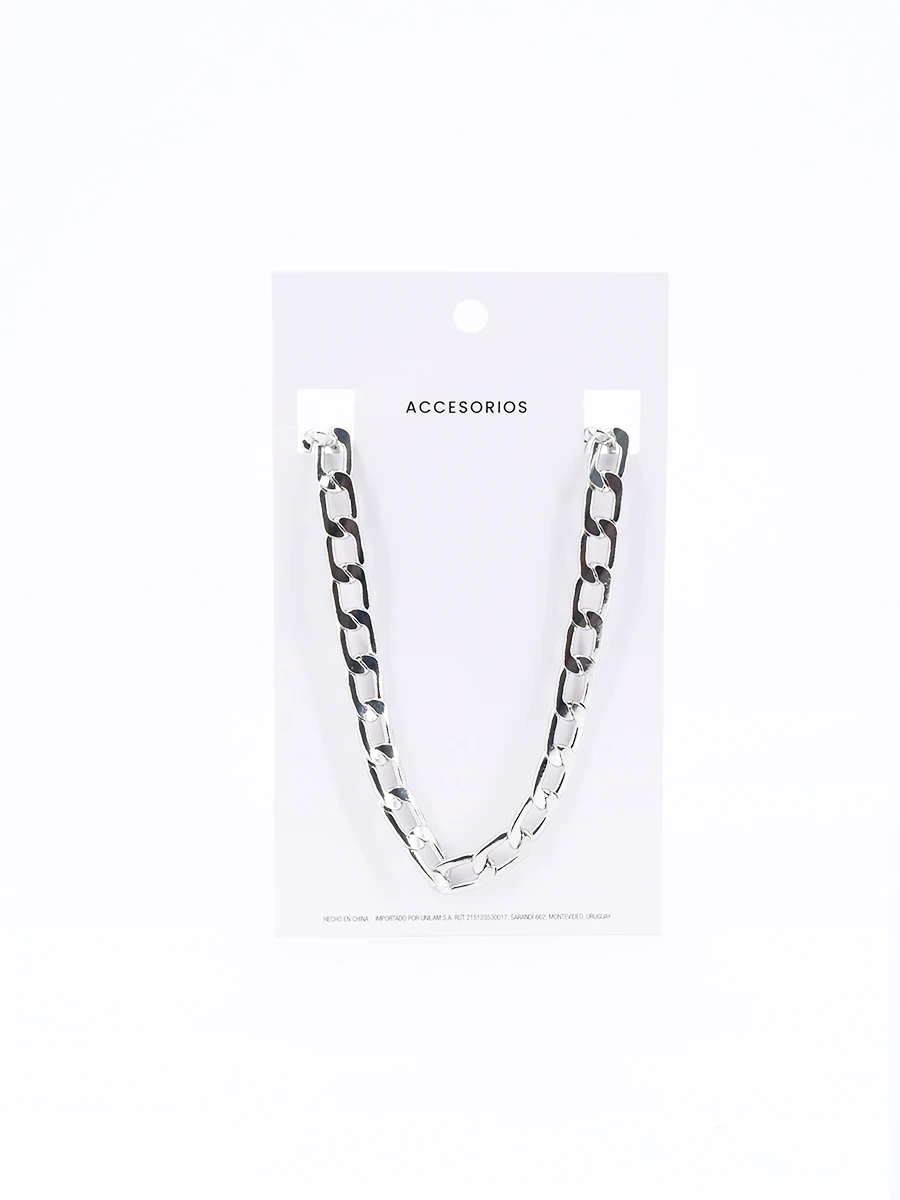 COLLAR ESLABON - PLATEADO 
