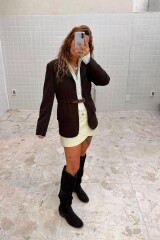 Blazer Simple Marron