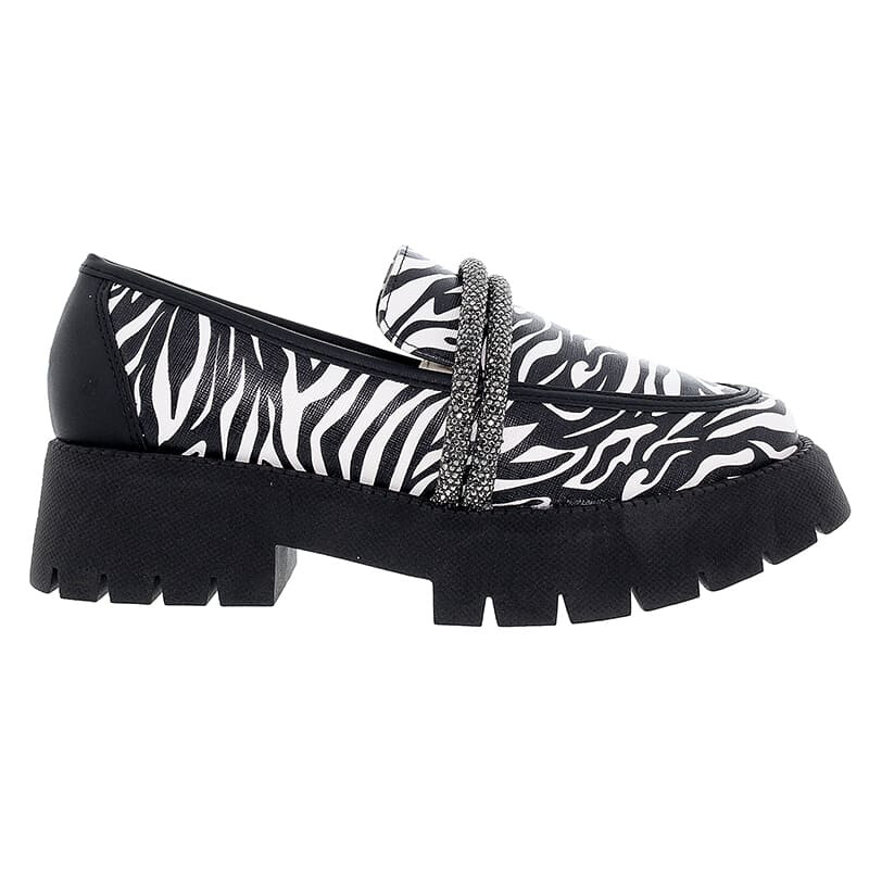 Calzado Vizzano Zapato Casual Animal Print de Mujer - 1413.103-25704 Blanco-negro