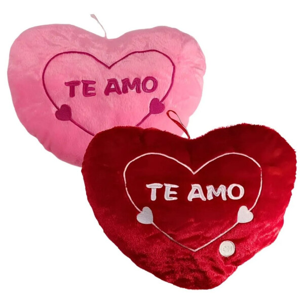 Peluche De Corazón Con Luces ROJO