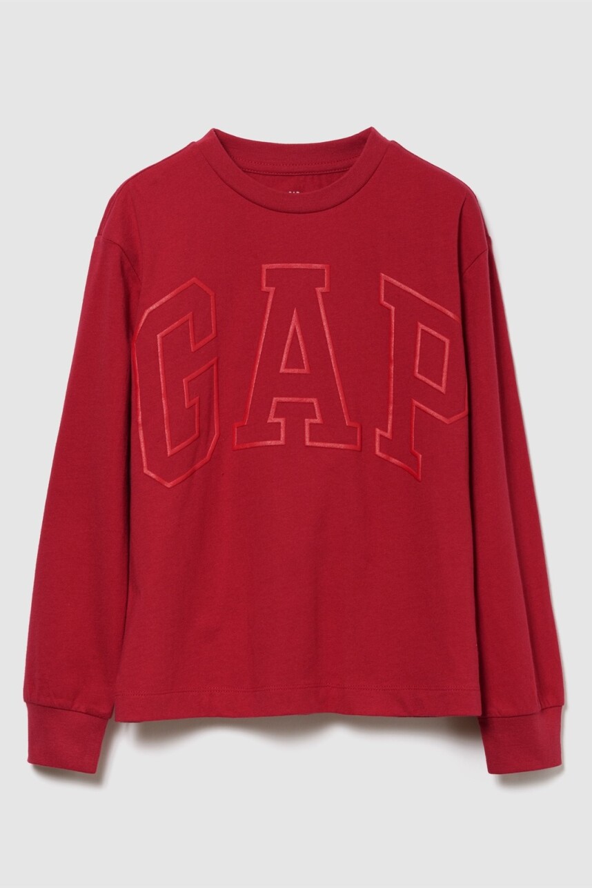 Remera Logo Gap Niño Modern Red