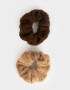 Skunzies De pelo Set De Scrunchies - Combinacion Bicolor